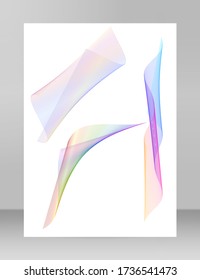 Designelemente. Welle von vielen schwarzen Linien kreisrund drehen. Abstrakte Wavy Streifen auf weißem Hintergrund isoliert. Vector Illustration EPS 10 mit Zeilen, die mit dem Blend-Tool für die Werbepräsentation erstellt wurden