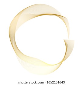 Design elements. Wave of many glittering lines. Abstract vertical glow wavy stripes on white background isolated. Creative line art. Vector illustration EPS 10 art deco style for wedding invitation