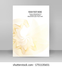 Elementos de diseño. Ola de muchas líneas brillantes. Resumen de rayas onduladas verticales de resplandor sobre fondo blanco aislado. Arte de línea creativa. Ilustración vectorial EPS 10 estilo art deco para invitación a boda