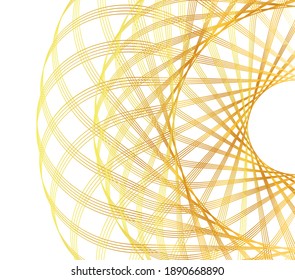 Design elements. Wave of many glittering lines. Abstract vertical glow wavy stripes on white background isolated. Creative line art. Vector illustration EPS 10 art deco style for wedding invitation