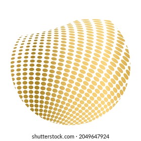 Design elements. Wave of many glittering lines circle. Abstract glow wavy stripes on white background isolated. Vector illustration EPS 10. Glitter waves with lines created using Blend Tool