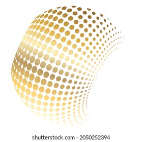 Design elements. Wave of many glittering lines circle. Abstract glow wavy stripes on white background isolated. Vector illustration EPS 10. Glitter waves with lines created using Blend Tool