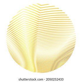 Elementos de diseño. Ola de muchas líneas relucientes. Resumen rayas onduladas brillantes sobre fondo blanco aisladas. Ilustración del vector EPS 10. Glitter waves con líneas creadas mediante la herramienta Blend