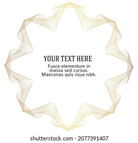 Elementos de diseño. Ola de muchas líneas brillantes. Resumen de rayas onduladas verticales de resplandor sobre fondo blanco aislado. Arte de línea creativa. Ilustración vectorial EPS 10 estilo art deco para invitación a boda