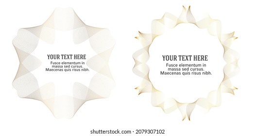 Design elements. Wave of many glittering lines. Abstract vertical glow wavy stripes on white background isolated. Creative line art. Vector illustration EPS 10 art deco style for wedding invitation