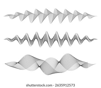 Design elements. Wave of many glittering lines. Abstract vertical glow wavy stripes. Futuristic Line Wave for Medical Technology, Science Posters, and Digital Health Care Presentations
