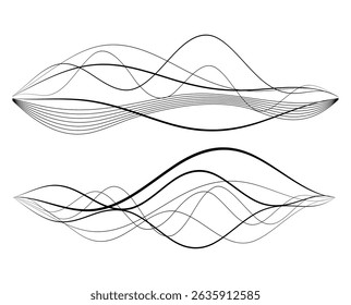 Design elements. Wave of many glittering lines. Abstract vertical glow wavy stripes. Abstract Gradient Wave Background for Organic Skincare, Cosmetics Packaging, and Natural Beauty Product Branding