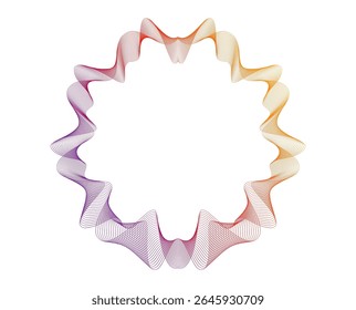 Design elements. Wave of many glittering lines. Abstract vertical glow wavy stripes. Abstract Gradient Wave Background for Organic Skincare, Cosmetics Packaging, and Natural Beauty Product Branding