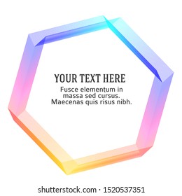 Design elements. Wave of many purple lines circle ring. Abstract vertical wavy stripes on white background isolated. Vector illustration EPS 10. Colourful waves with lines created using Blend Tool