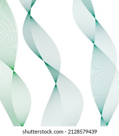 Design elements. Wave of many purple lines circle ring. Abstract vertical wavy stripes on white background isolated. Vector illustration EPS 10. Colourful waves with lines created using Blend Tool