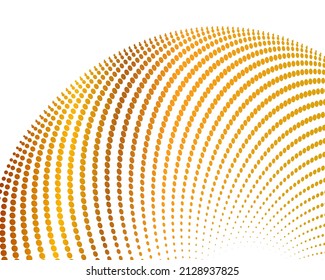 Design elements. Wave of many purple lines circle ring. Abstract vertical wavy stripes on white background isolated. Vector illustration EPS 10. Colourful waves with lines created using Blend Tool