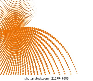 Design elements. Wave of many purple lines circle ring. Abstract vertical wavy stripes on white background isolated. Vector illustration EPS 10. Colourful waves with lines created using Blend Tool