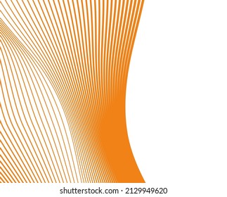 Design elements. Wave of many purple lines circle ring. Abstract vertical wavy stripes on white background isolated. Vector illustration EPS 10. Colourful waves with lines created using Blend Tool