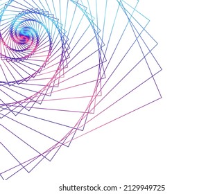 Design elements. Wave of many purple lines circle ring. Abstract vertical wavy stripes on white background isolated. Vector illustration EPS 10. Colourful waves with lines created using Blend Tool