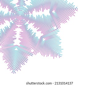 Design elements. Wave of many purple lines circle ring. Abstract vertical wavy stripes on white background isolated. Vector illustration EPS 10. Colourful waves with lines created using Blend Tool