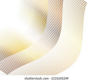 Design elements. Wave of many purple lines circle ring. Abstract vertical wavy stripes on white background isolated. Vector illustration EPS 10. Colourful waves with lines created using Blend Tool