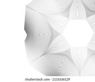 Design elements. Wave of many purple lines circle ring. Abstract vertical wavy stripes on white background isolated. Vector illustration EPS 10. Colourful waves with lines created using Blend Tool