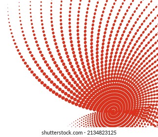 Design elements. Wave of many purple lines circle ring. Abstract vertical wavy stripes on white background isolated. Vector illustration EPS 10. Colourful waves with lines created using Blend Tool