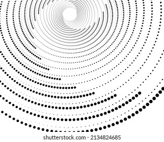Design elements. Wave of many purple lines circle ring. Abstract vertical wavy stripes on white background isolated. Vector illustration EPS 10. Colourful waves with lines created using Blend Tool