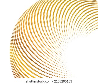 Design elements. Wave of many purple lines circle ring. Abstract vertical wavy stripes on white background isolated. Vector illustration EPS 10. Colourful waves with lines created using Blend Tool