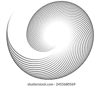 Design elements. Wave of many purple lines circle ring. Abstract vertical wavy stripes on white background isolated. Vector illustration EPS 10. Colourful waves with lines created using Blend Tool
