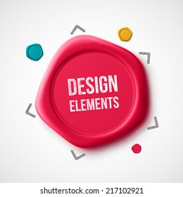 Design Elements, Wax Seal, Eps 10