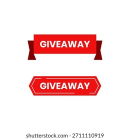Elementos de diseño con la palabra sorteo con diferentes Formas