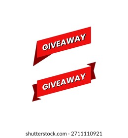 Elementos de diseño con la palabra sorteo con diferentes Formas