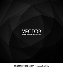 design element.vector black hexagon abstract texture