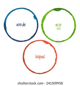  design element.watercolor circles