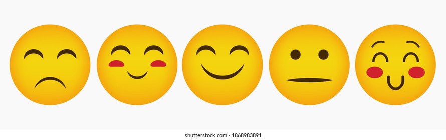 Design Emoticon Reaction Collection Set