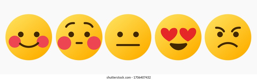 Design Emoticon Reaction Set - Vector