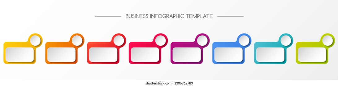 Design of empty company timeline - infographic template. Vector.