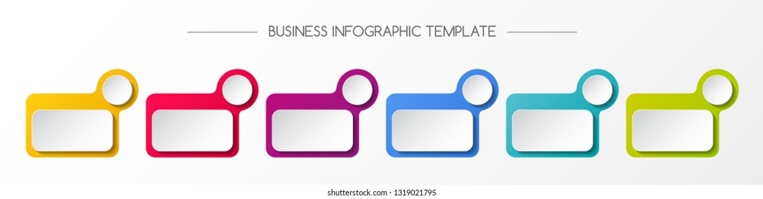 Design of empty company timeline - infographic template. Vector.