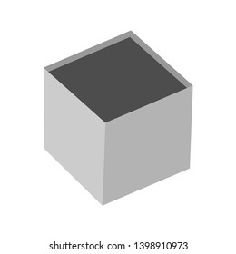 Design of empty cube box