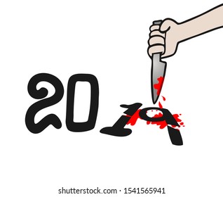 design of end of 2019 year
