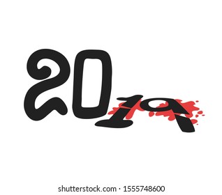 design of end of 2019 year