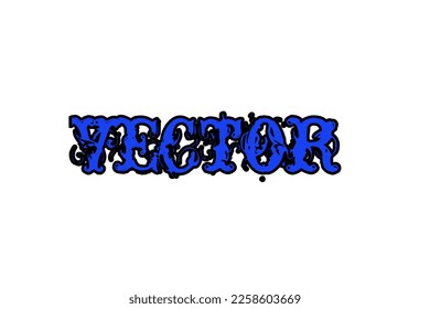 Design English text for vector 