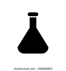 The design of the Erlenmeyer Flask medicines and glyph color icon pack vector illustration, this vector is suitable for icons, logos, illustrations, stickers, books, covers, etc.