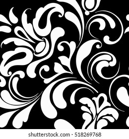 Design ethnic. Floral geometric seamless pattern.