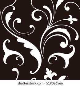Design ethnic. Floral seamless pattern.