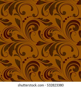 Design ethnic. Floral seamless pattern.