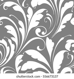 Design ethnic. Floral seamless pattern. Sample for fabric and paper. Grass and flowers. Creative decorative background.