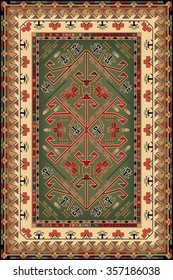 Design For Ethnic Style Area Rug 