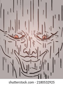 Design of evil head draw