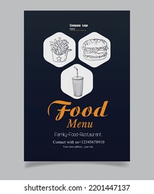design an eye catching food flyer menu for you
