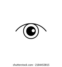 Design Eye Vector Icon Simple. Vector illustration on  white background