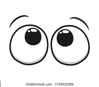 Design Of Eyes Looking Illustration