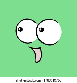 Design of eyes looking illustration