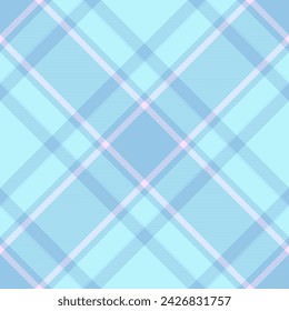 Design fabric pattern vector, open tartan textile check. Doodle plaid texture seamless background in light and cyan colors.